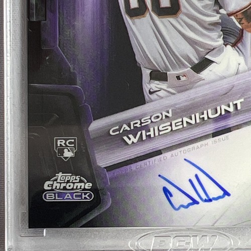 Topps Chrome Black 2026 Carson Whisenhunt Autograph Giants #16 /75 - Bild 3 von 4