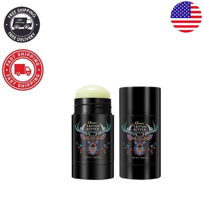 Natural Tattoo Butter Balm for Old & New Tattoos - Brightener & Healer - 1.4 Oz