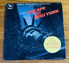 ESCAPE FROM NEW YORK 1981 SOUNDTRACK VINYL LP RECORD 1ST PRESS JOHN CARPENTER