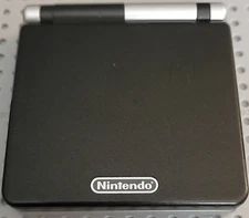 GBA SP Console Onyx Black / Platinum Silver Nintendo Gameboy Advance Working OG