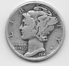 1943 Mercury Dime - Nice Silver - #14