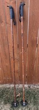 59  VINTAGE Old BAMBOO Snow Ski Poles Great D...