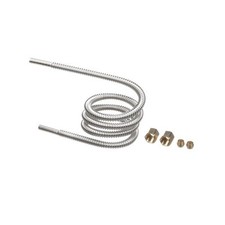 Tuyau flexible en acier inoxydable ondulé impérial 1/4" x 32"