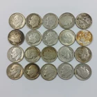 20 Pre 1964 Roosevelt Silver Dimes Lot 1 Mint Mark D & S