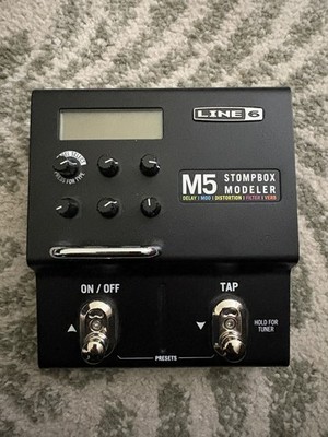 LINE 6 M5 Stompbox Modeler Guitar Multi Effects Pedal. No Power Cord