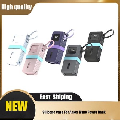Silicone Case Cover For Anker Nano 3-in-1 (A1637 30W 10000mAh) Power Bank SDE