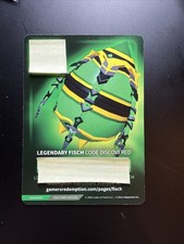 2025 Fisch Roblox 1st Edition Legendary Fisch Redemption Card Unused Pack Fresh