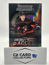 2025-26 UD Credentials Alexander Nikishin #137 Debut Access Ticket RC 995/999