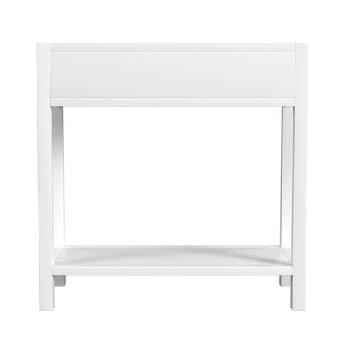 Lark 30" Wood 1-Drawer Nightstand, White - Picture 6 of 8
