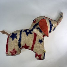 Vintage elephant Plush JEE BEE CREATION, Ruston Knockoff competitors Rare