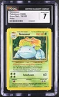 1999 Pokemon Venusaur Holo Base Set 15/102 Near Mint CGC 7