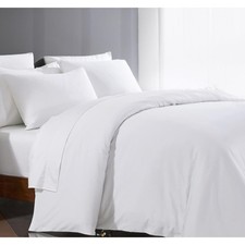 Thread Count Egyptian Cotton Duvet Cover Queen Size Cotton White Long Staple