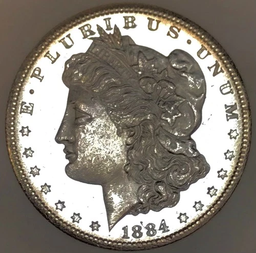 1884 CC MORGAN DOLLAR! EPIC PL++ DEEP MIRRORS GEMBU+++ INSAME CC! WOW NR #64599