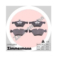 Zimmermann Bremsbelagsatz BremsbeläGe Vorderachse FüR BMW 5Er E60 E61