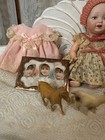 6 1/2" Antique German Baby w/ Clothing & Accessory Lot — photo 3