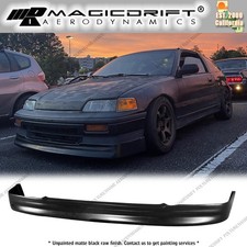 For 88-91 Honda Crx Cs Style Front Bumper Lip Spoiler Unpainted Pu For 88-91 Honda Crx Cs Style Front Bumper Lip Spoiler Unpainted Pu
