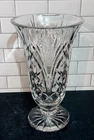 Large Vintage WATERFORD 12” Heavy Statement Centerpiece Footed Vase- EXCELLENT!