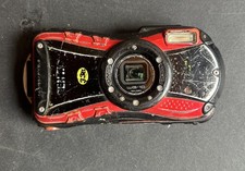 Pentax Optio WG-10 GPS Waterproof Underwater Digital Camera Red PARTS/NOT WORK
