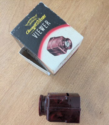 Vintage 1940s Imperial Chromat-O-Scope Bakelite Slide Viewer with Original Box
