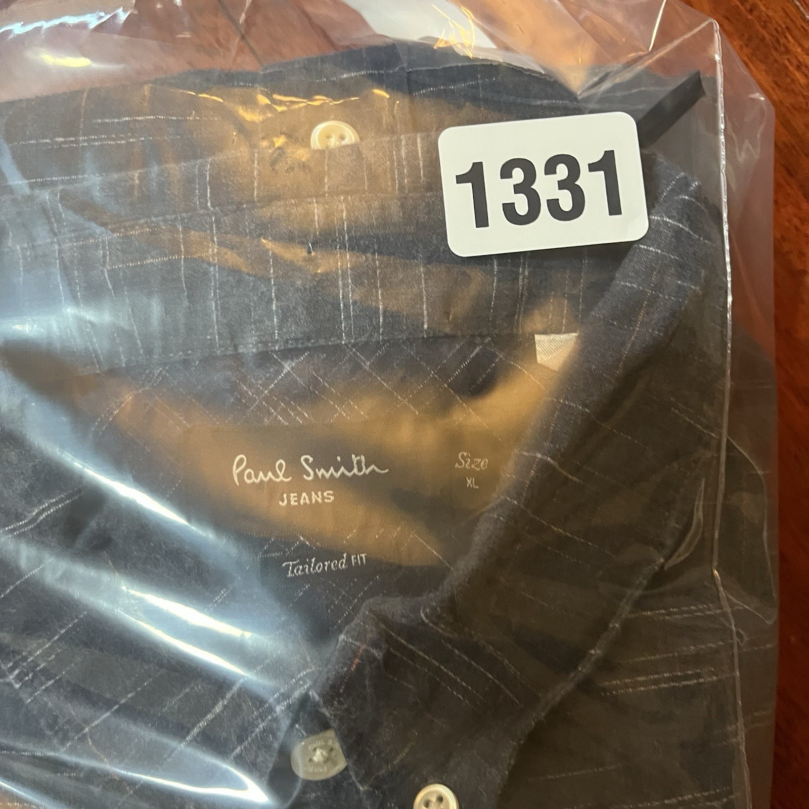 Paul Smith Jeans Shirt Mens Extra Large Blue Tailored Fit Preppy Casual Soft image 9