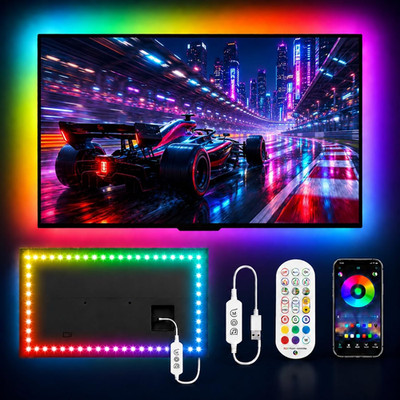 TV Led Lights 16.4Ft, Led Backlight for 45-75 Inch TV, Music Sync Color Changing