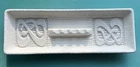 Vintage Royal Haeger White Pebbled Ashtray  #174 MCM modern Rectangle VGC