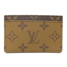 LOUIS VUITTON M69161 Porte Cartes  Simple Card Case Monogram reverse Ladie...