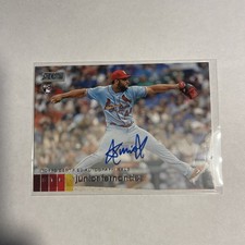 2020 Topps Stadium Club AJF Junior Fernandez Auto Rookie Card Cardinals. rookie card picture