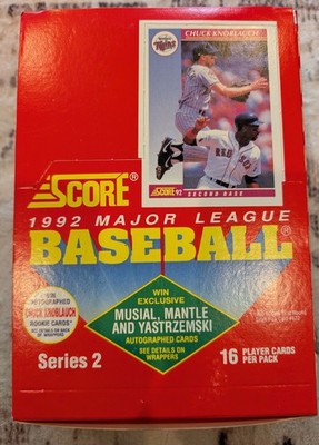 NEW 1992 Score Series 2 Factory Sealed Wax Box 36 Packs