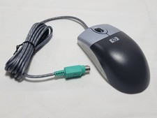 HP Corded PS/2 Two-Tone Gray 3-Button Optical MOUSE Scroll Wheel M/N MO42KOA