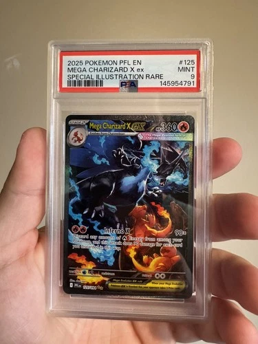 Mega Charizard X ex 125/094 Me02: Phantasmal Flames Holo PSA 9 RESUB?