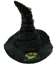 NWT Wicked Movie Elphaba's Witch Hat Super Soft Plush Throw Pillow 18" x 9"