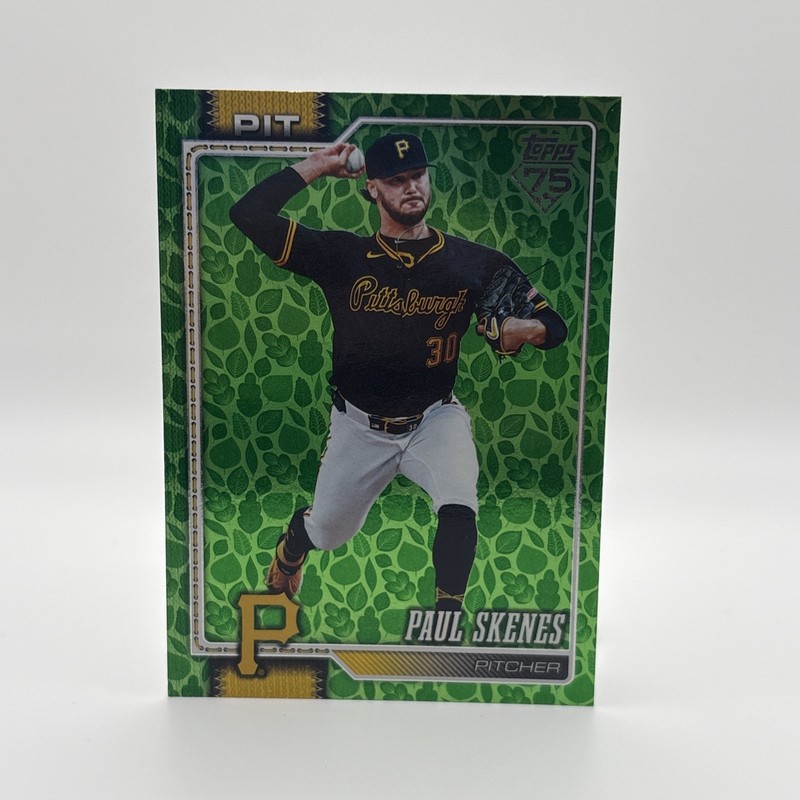 Topps 2026 Series 1 Paul Skenes Green Parallel #100 Pittsburgh Pirates