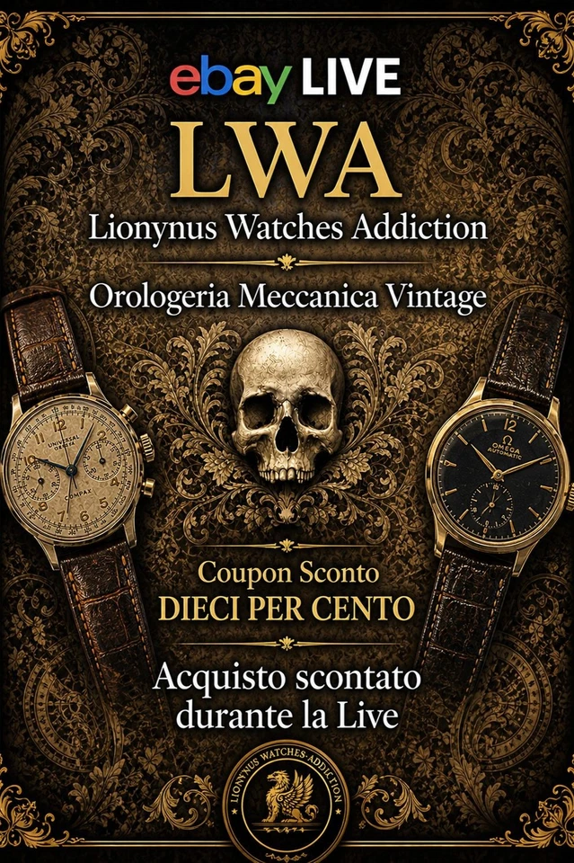 Lionynus Watches Addiction "Orologeria Meccanica Vintage" Codice SCONTO 10%