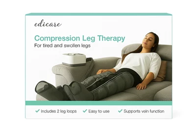 SIEHE HERSTELLERANGABEN Edicare, Pressotherapie-Stiefel, Lymphdrainage, Massagegerät NEU/OVP