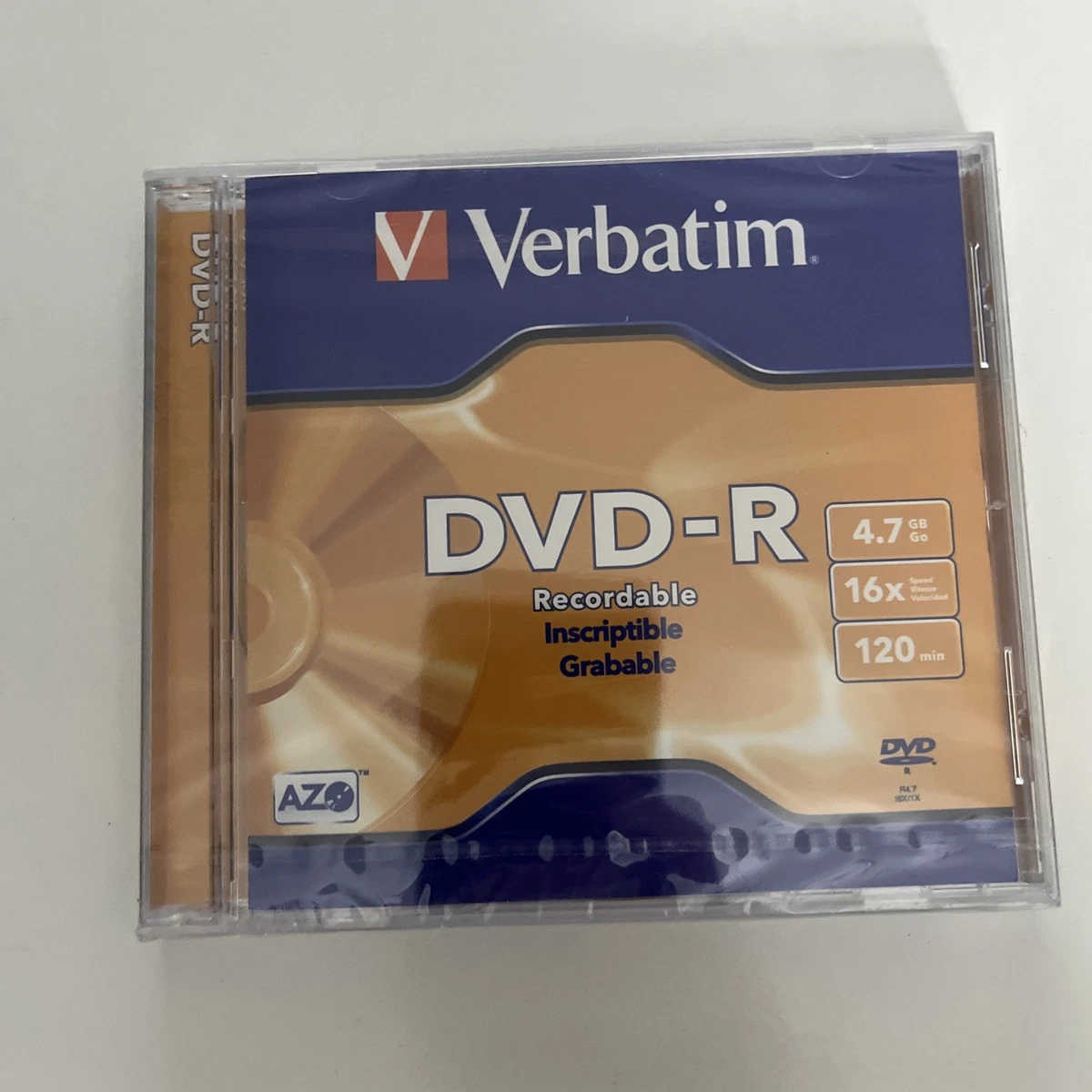 Verbatim DVD-R 120 Mins 4.7GB Blank Recordable DVD Disc NEW Sealed