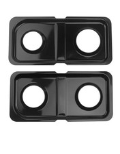 2 Pcs WB34K10009/10010 Drip Pans for GE Gas Stove Range Black Stainless Steel