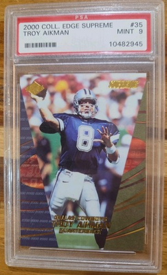 #ad 13 Troy Aikman Rookies Psa 9 Insert $89.00