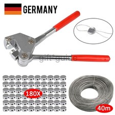 Plombenzange Bleiplombenzange Stahl, 40m Plombendrähte, 180 Plomben Set für Blei