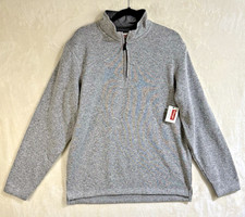 Wrangler Authentics Fleece Quarter Zip Sweater Mens Medium Pullover NWT