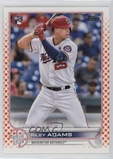 2022 Topps Series 1 Orange Star /99 Riley Adams #158 b4d