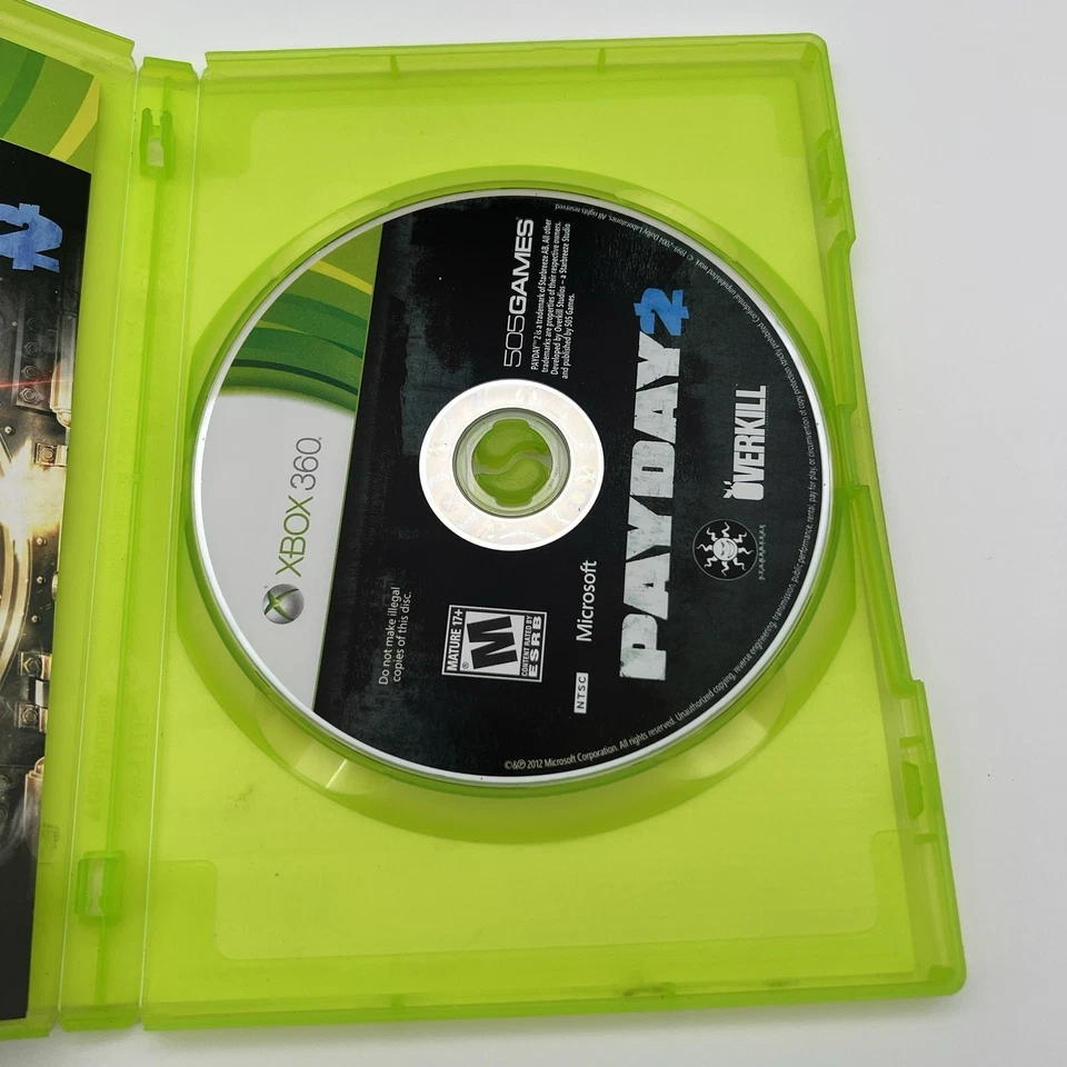 Payday 2 Xbox 360 Microsoft Game PAL  Complete With Manual - Image 4 of 4