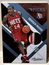 2010-11 Prestige Derrick Favors Prestigious Picks Jersey Prime RC #/10 Nets
