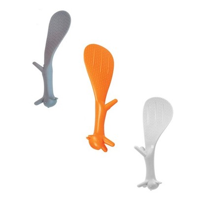 3-Piece Non-stick Rice Spoon Squirrel Shape Standing Paddle Scoop Creative