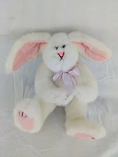 HugFun White Rabbit Plush 8.5 Inch Jointed 1998 Stuffed Animal Toy