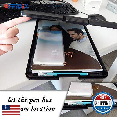 OFFIDIX Clipboard Storage Box,Plastic Paper Holder Storage Clip Board Ideal f - Bild 4 von 5