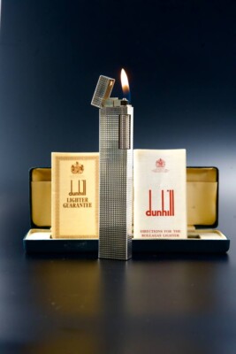 Mint Condition Dunhill long Boy lighter with box &paper