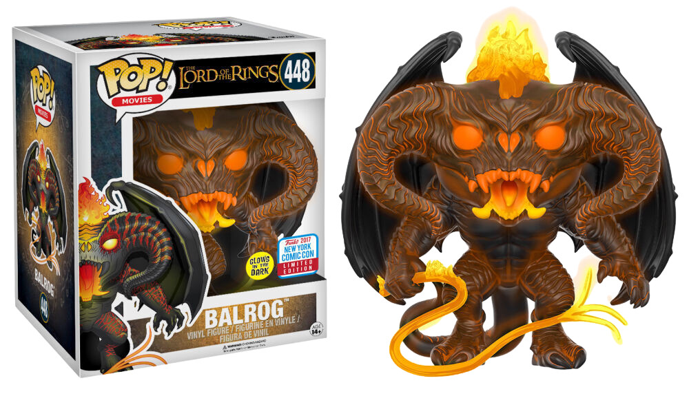 Funko Pop! Vinyl 6 in: The Lord of the Rings - Balrog - (Glow) (6 inch) - Barnes and Noble New York Comic Con (Exclusive) #448