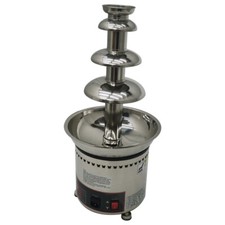 Used 4 Tiers Chocolate Waterfall Fountain Melting Commercial Stainless Steel