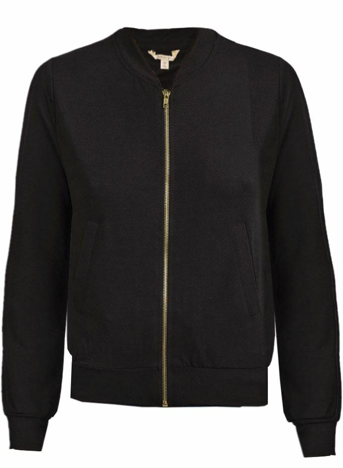 MISS SELFRIDGE Black Jersey Zip Front 